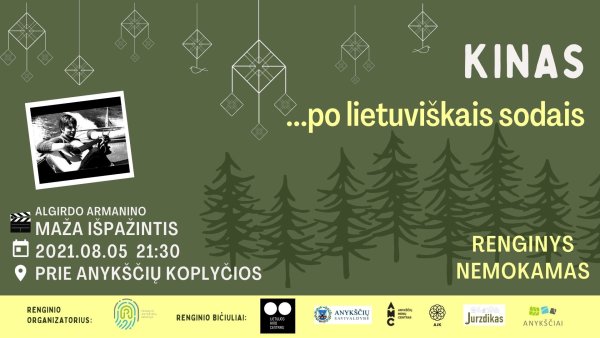 Nemokami kino vakarai Anykščiuose jau nuo šio ketvirtadienio!