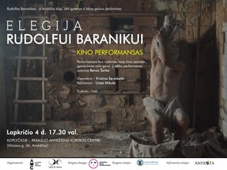 Šių metų lapkričio 4d., 17.30 val. Koplyčioje (Vilniaus g. 36, Anykščiai) įvyks kino performansas...