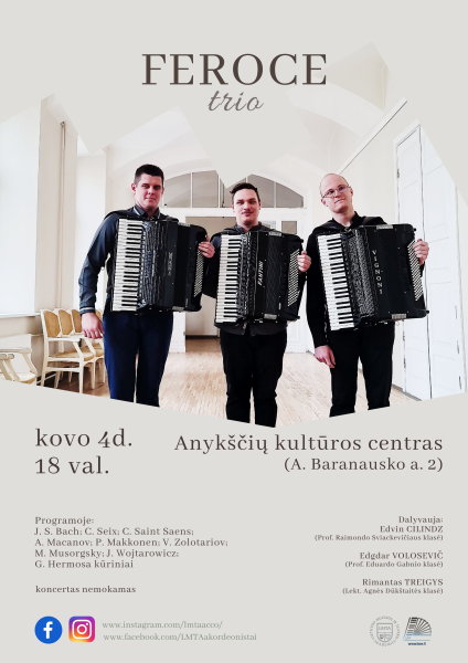 Trio Feroce koncertas