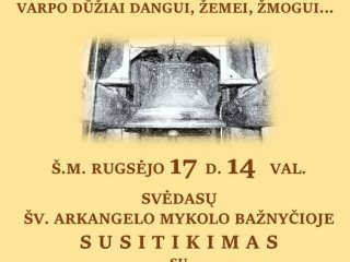 Varpo dūžiai dangui, žemei, žmogui-Europos paveldo dienos 2022 Svėdasuose