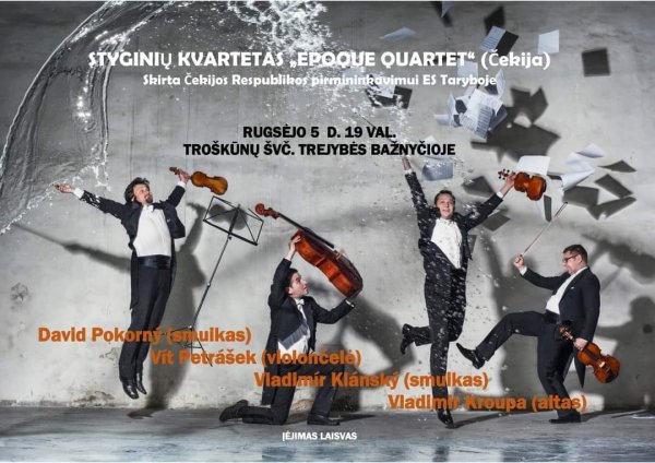 Styginių kvarteto koncertas „Epoque quartet"