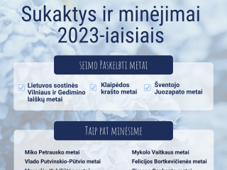 Kokios valstybei svarbios sukaktys laukia 2023-iaisiais?