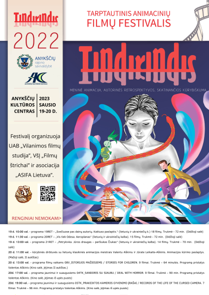 Animacijos festivalio Tindirindis programų peržiūra Anykščių kultūros centre