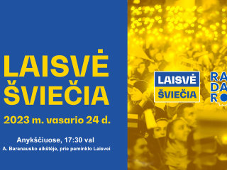 Kviečiame susiburti į akciją „Laisvė šviečia“