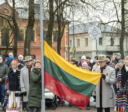 2023-02-16 Vasario 16-osios minėjimas Anykščiuose