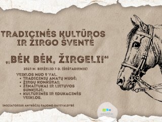 „BĖK BĖK, ŽIRGELI!” PROGRAMA