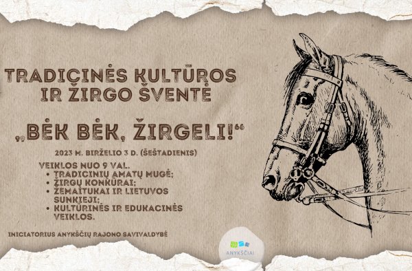„BĖK BĖK, ŽIRGELI!” PROGRAMA