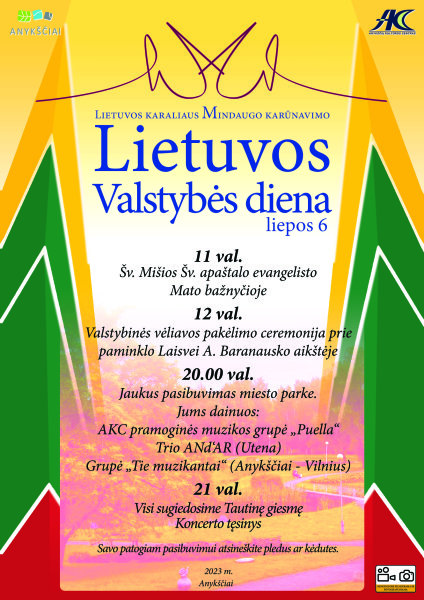 Valstybės (Lietuvos Karaliaus Mindaugo karūnavimo) ir Tautiškos giesmės diena