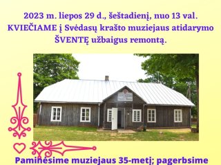 Šventė Svėdasų krašto muziejuje