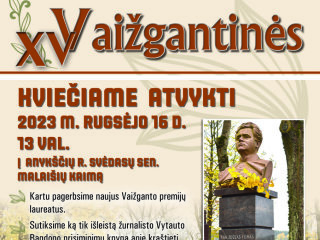 15-ųjų Vaižgantinių programa