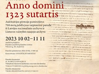 Eusteythen – taip prieš 700 metų pirmą kartą užrašyta Aukštaitija 1323 m. spalio 2 d. Taikos ir...