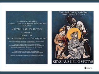 Rimanto Idzelio ir Kęstučio Indriūno parodos „KRYŽIAUS KELIO STOTYS“ atidarymas