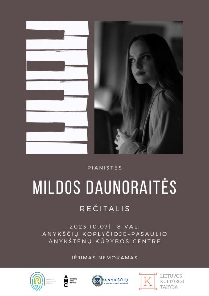 Mildos Daunoraitės rečitalis