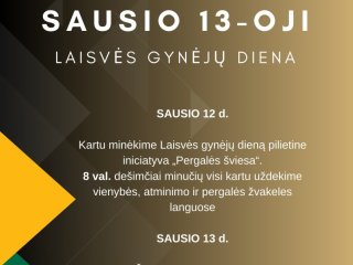 Sausio 13-osios minėjimas