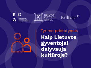 Kviečiame į tyrimo pristatymą: kaip Lietuvos gyventojai dalyvauja kultūroje?