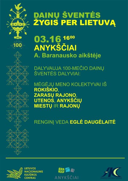 Lietuvos dainų šventė tęsia savo kelionę per Lietuvą!