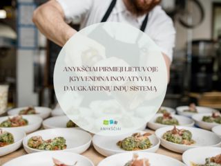 Anykščiai pirmieji Lietuvoje įgyvendina inovatyvią daugkartinių indų sistemą