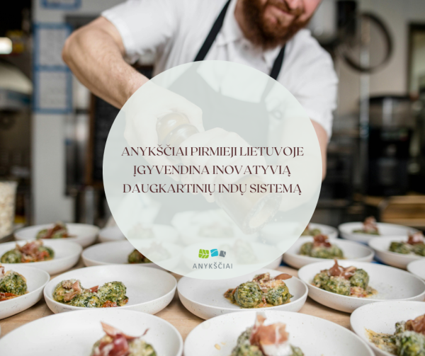 Anykščiai pirmieji Lietuvoje įgyvendina inovatyvią daugkartinių indų sistemą