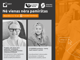 Nė vienas nėra pamirštas kviečia į nuotolinę paskaitą_LP EXPRESS savitarna