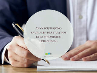 Anykščių rajono savivaldybės tarybos Etikos komisijos sprendimas