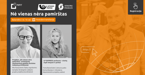 Nė vienas nėra pamirštas kviečia į nuotolinę paskaitą_LP EXPRESS savitarna