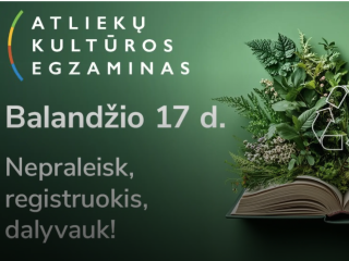 Suskubkite užsiregistruoti „Atliekų kultūros“ egzamine: žiniomis ir dėl prizų rungsis ne tik...