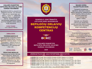Bepiločių orlaivių valdymo mokymai