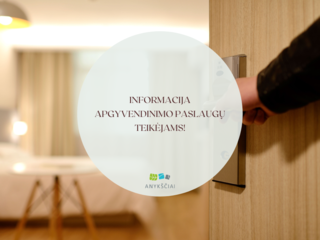 Informacija apgyvendinimo paslaugų teikėjams!