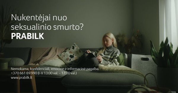 Balandis – seksualinio smurto prevencijos mėnuo: prabilk, gauk pagalbą!