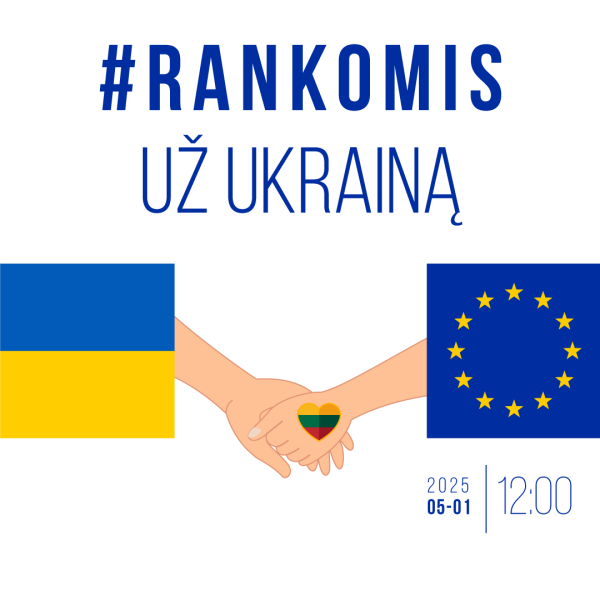 Kviečiame prisidėti prie pilietinės akcijos „Rankomis už Ukrainą“