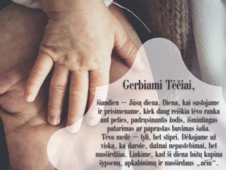 Mero sveikinimas Tėvo dienos proga