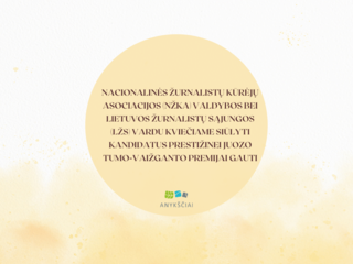 Nacionalinės žurnalistų kūrėjų asociacijos (NŽKA) Valdybos bei Lietuvos žurnalistų sąjungos (LŽS)...