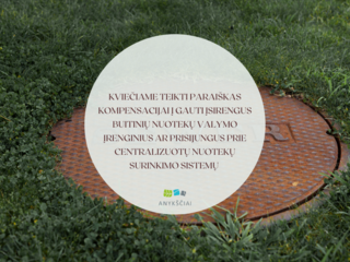 KVIEČIAME TEIKTI PARAIŠKAS KOMPENSACIJAI Į GAUTI ĮSIRENGUS BUITINIŲ NUOTEKŲ VALYMO ĮRENGINIUS AR...
