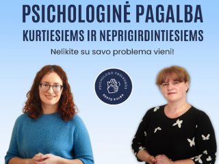 PSICHOLOGINĖ PAGALBA LIETUVIŲ GESTŲ KALBA