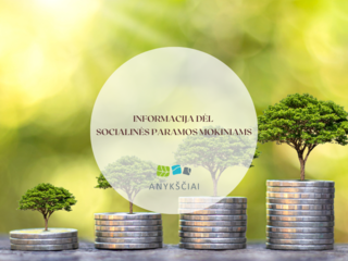 INFORMACIJA DĖL SOCIALINĖS PARAMOS MOKINIAMS