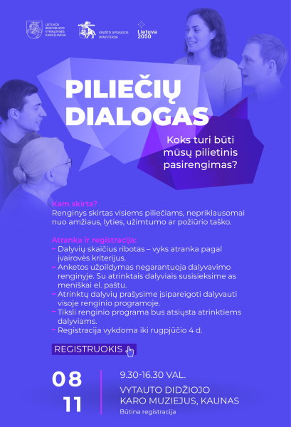 Piliečių dialogas: koks turi būti mūsų pilietinis pasirengimas?