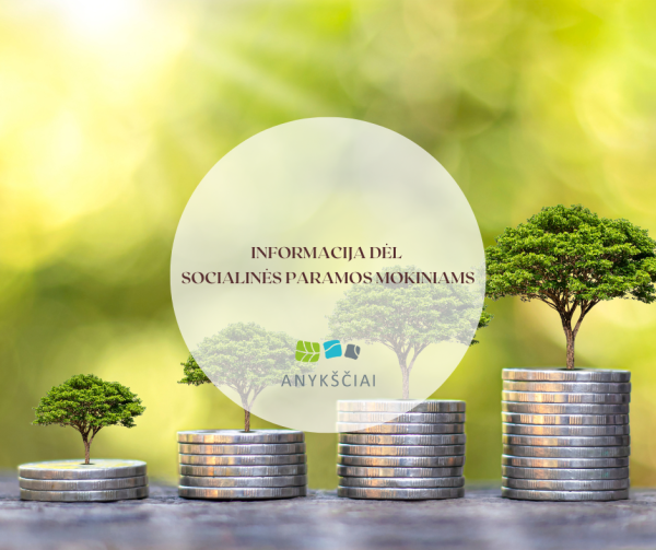 INFORMACIJA DĖL SOCIALINĖS PARAMOS MOKINIAMS