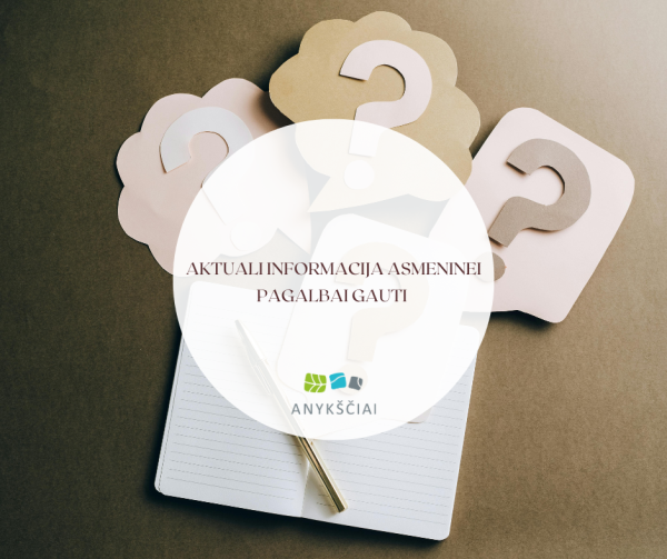 AKTUALI INFORMACIJA ASMENINEI PAGALBAI GAUTI
