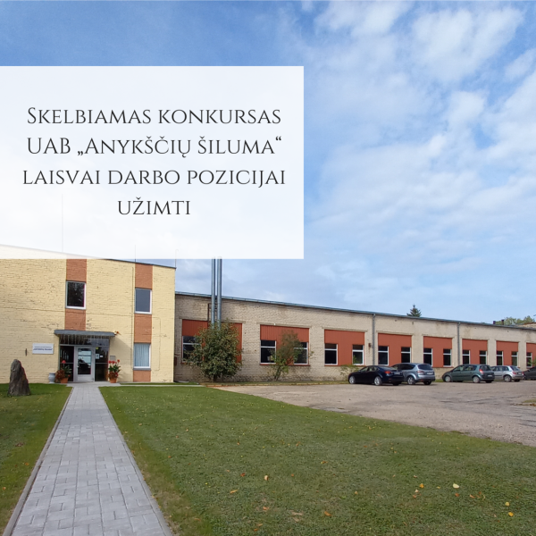 UAB „ANYKŠČIŲ ŠILUMA“ IEŠKO!