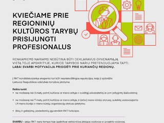 Lietuvos kultūros taryba skelbia Regioninių kultūros tarybų rinkimus