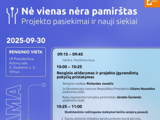 Skaitmeninio raštingumo projekto „Nė vienas nėra pamirštas“ pristatymas