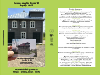 EUROPOS PAVELDO DIENOS „Architektūrinis paveldas: langas į praeitį, durys į ateitį“