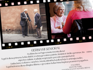 Mero sveikinimas Tarptautinės pagyvenusių žmonių dienos proga