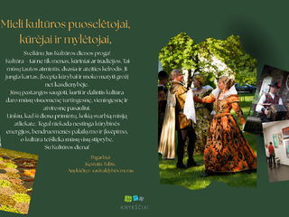 Mero sveikinimas kultūros dienos proga