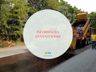 Informuojame, kad rugsėjo 9–10 dienomis Šilelio ir Miško gatvėse vyks asfaltavimo darbai