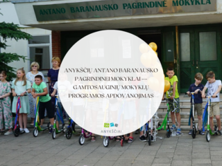 Anykščių Antano Baranausko pagrindinei mokyklai — Gamtosauginių mokyklų programos apdovanojimas