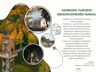 Mero sveikinimas Pasaulinės turizmo dienos proga