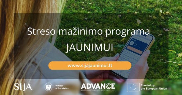 Prasideda nacionalinė iniciatyva „Sija“ – unikali streso mažinimo programa jaunimui