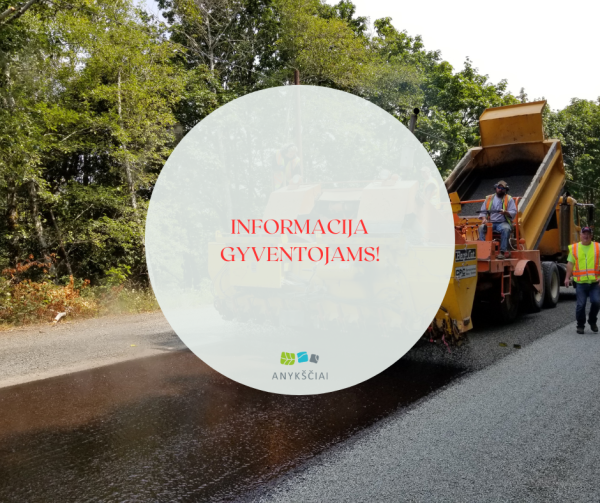 Informuojame, kad rugsėjo 9–10 dienomis Šilelio ir Miško gatvėse vyks asfaltavimo darbai