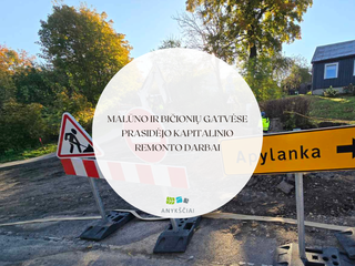 Malūno ir Bičionių gatvėse prasidėjo kapitalinio remonto darbai